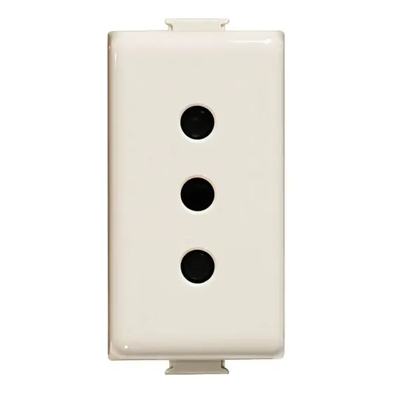 Modulo Enchufe 10a 2p+t Bticino Matix Color Marfil Am5113cm