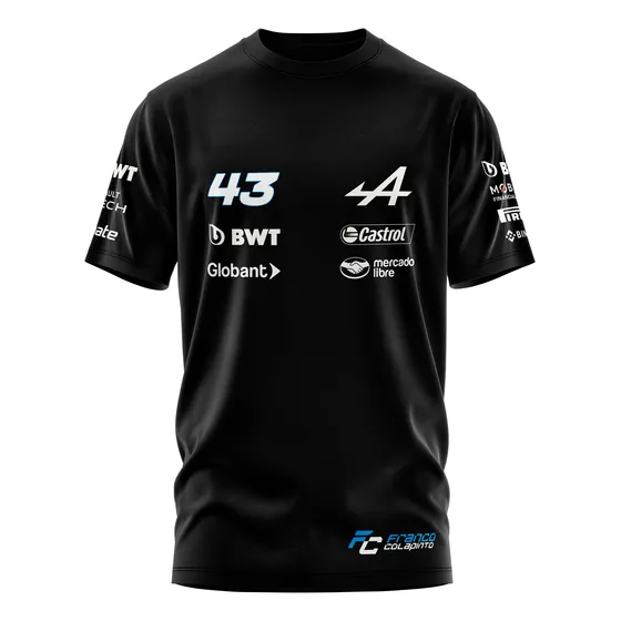 Remera Alpine F1 Colapinto Formula Uno Algodón Argentina