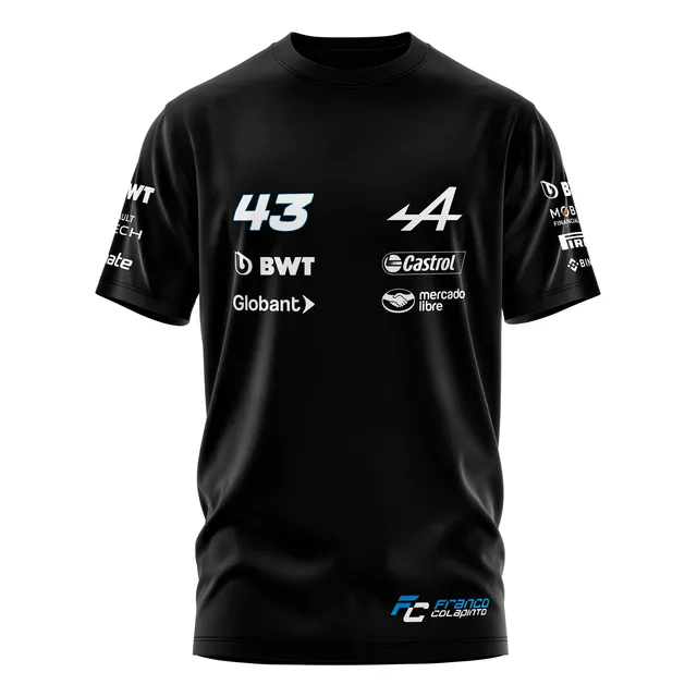 Remera Alpine F1 Colapinto Formula Uno Algodón Argentina
