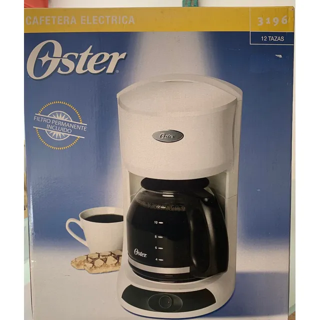 Cafetera Electrica Oster 12 Tazas Blanca Nueva En Su Caja