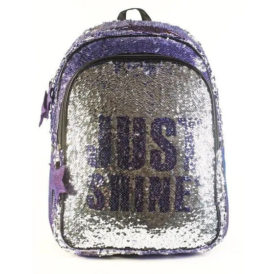 Mochila Escolar Just Shine Lentejuelas -kooshi 17 ´ Original