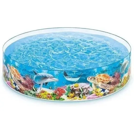 Piscina Plastica Intex Para Bebés Y Niños 2.44m X 46cm Nueva