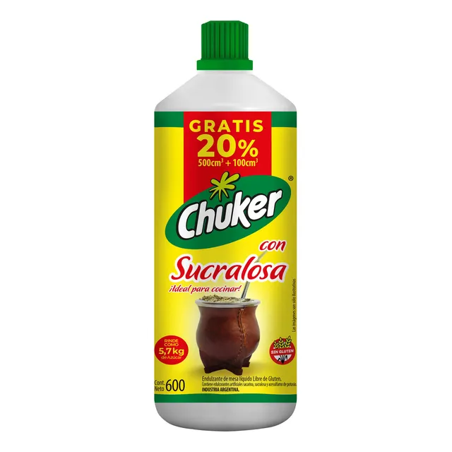Endulzante Chuker Sucralosa 500 + 100ml
