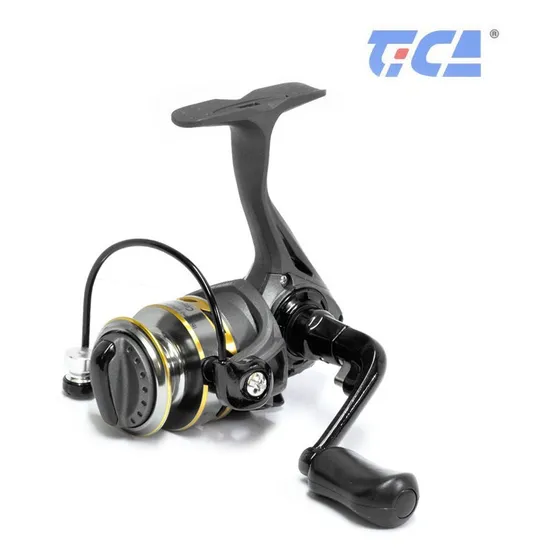 Tica Coyote Ct800 Micro Reel Pesca Ultra Light Color Dorado Lado de la manija Derecho/Izquierdo