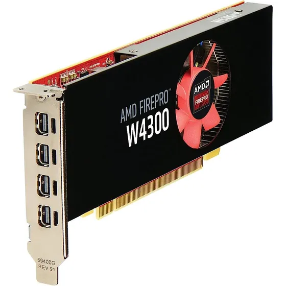 Tarjeta De Video 4gb Profesional Diseño Grafico Amd W4300 