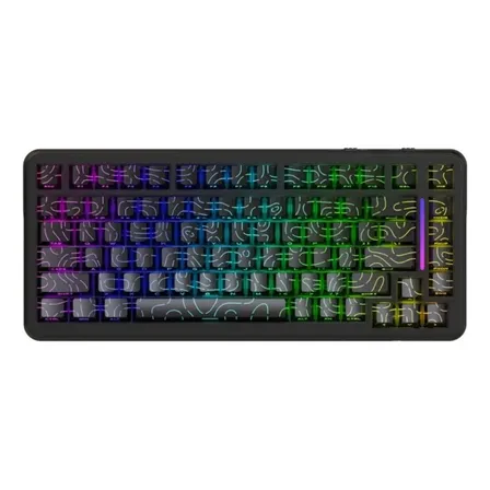 Teclado Mecânico Gamer Attack Shark X82 Pro Com Switches Black Contour Lines