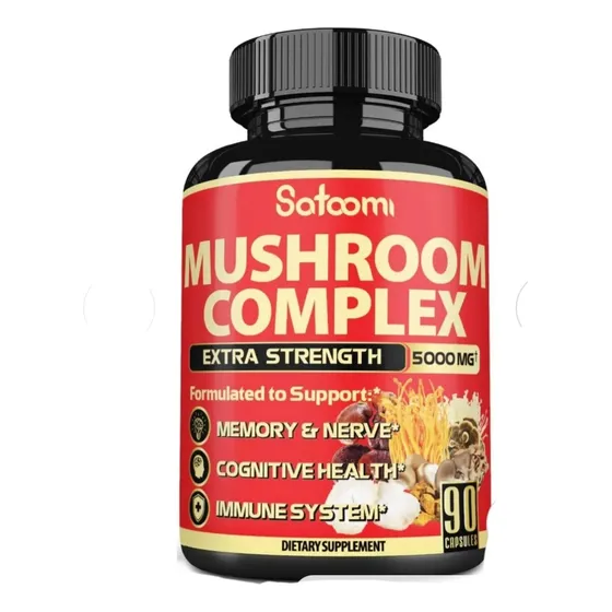 Ganoderma Lucidum Mushroom Hongo Reishi 500mg Capsulas Puro