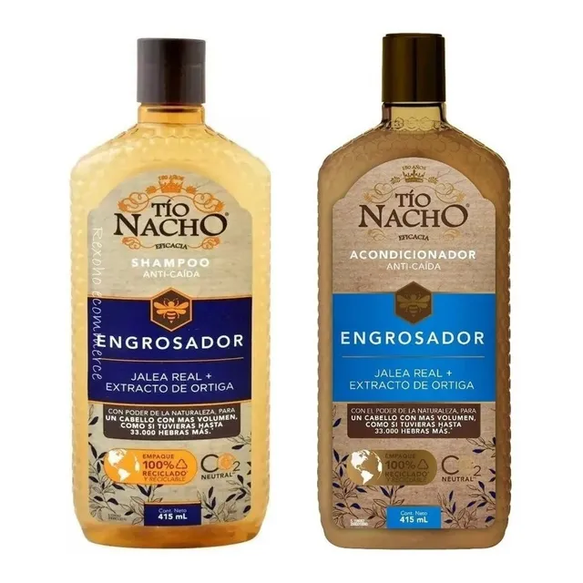 Shampoo Anticaida Tio Nacho Engrosador + Acondicionador