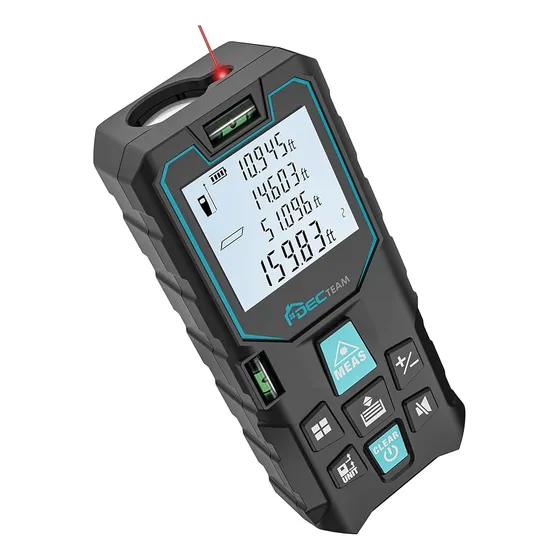 Telemetro Medidor Distancia Laser Digital Area Volumen 50m