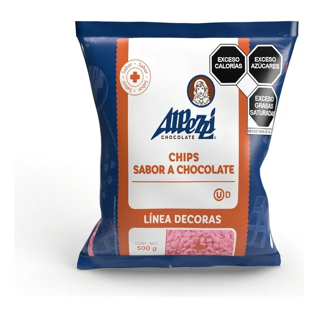 Chispas De Chocolate Alpezzi Rosa Caja 10 Kg.