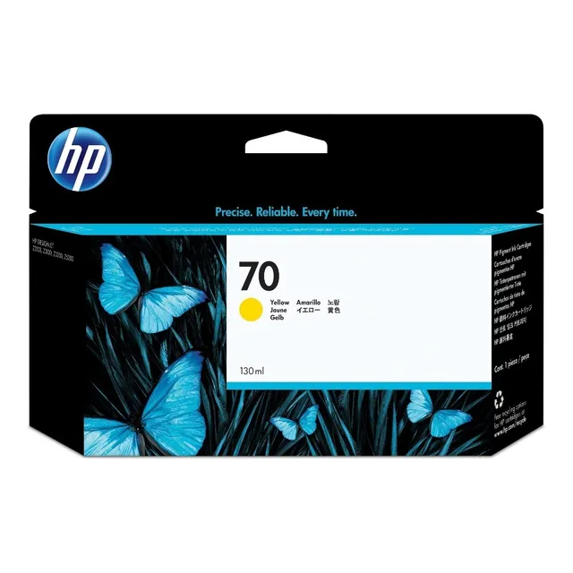 Tinta Hp 70 C9454a Color Amarillo
