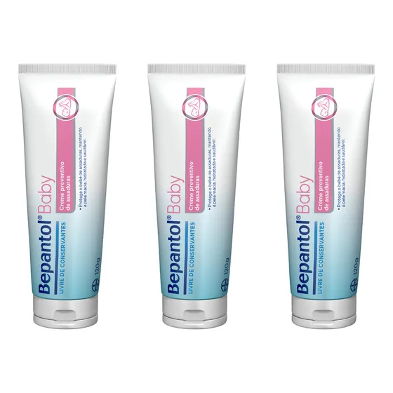 Kit 3 Pomada Assadura Bepantol Baby 120g