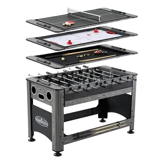 Mesa De Juegos Giratoria Barrington Futbolito Billar Pinpong