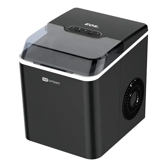 Máquina de Gelo em Cubos Portátil 12kg EOS Ice Compact preto