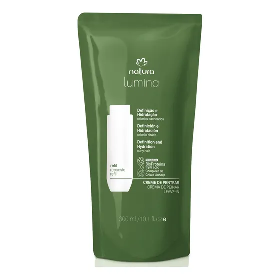 Refil Creme De Pentear Natura Lumina Cabelos Cacheados 300ml