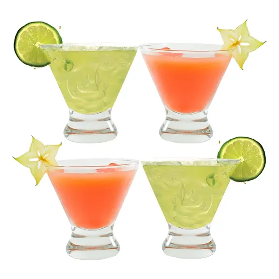 Juego De 4 Copas De Martini De Alta Calidad.