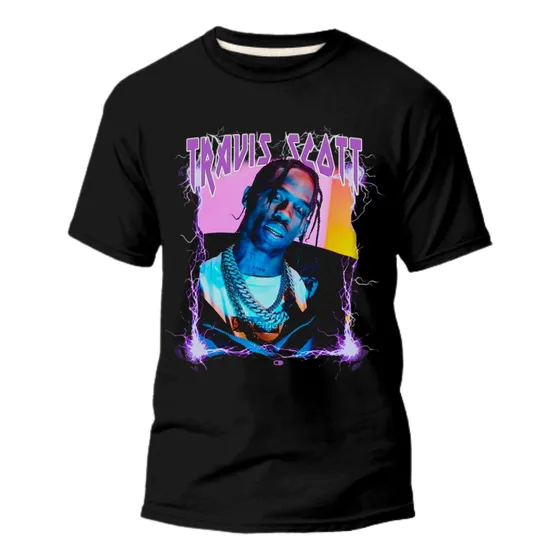 Camisa Travis Scott Look Mon Camiseta Top Unissex Algodão