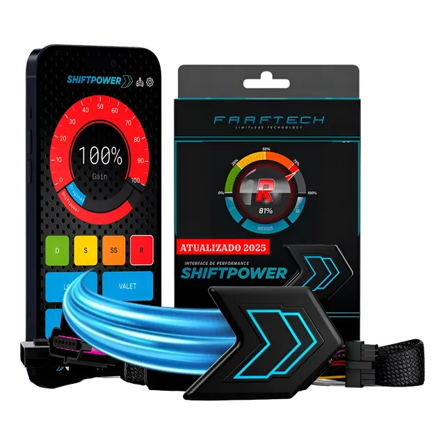Pedal Shiftpower Chip Modulo Acelerador Bluetooth App 6.9+