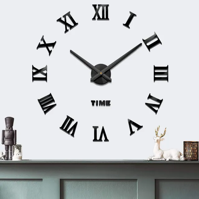 Mintime Reloj Pared Moderno Marco 3d Numero Espejo Para Casa
