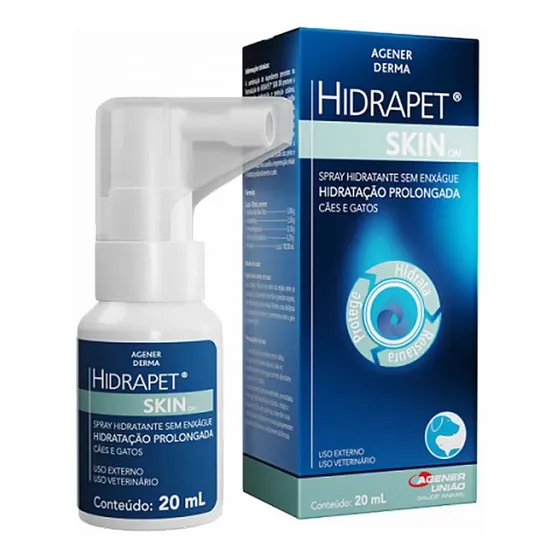Hidrapet Skin On 20ml - Spray Hidratante Sem Enxágue Fragrância Aloe vera