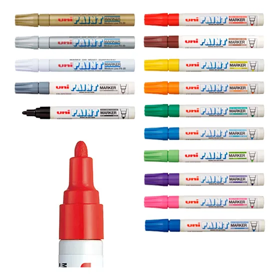 Marcador Uni Paint Px 20 X 1 Unidad Pintura Al Aceite