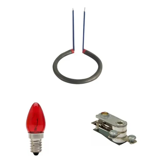 Resistencia Vulcaniz 220v Vp500/v600 + Termostato + Lampada