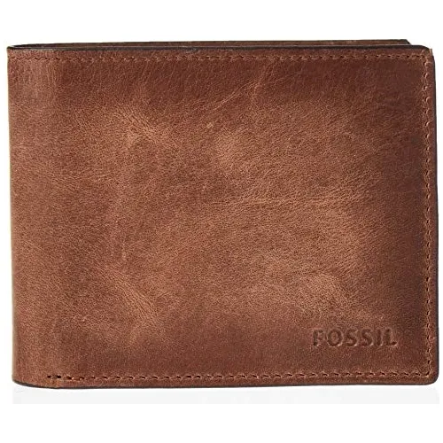 Billetera Plegable De Piel Con Bloqueo Rfid Para Hombre