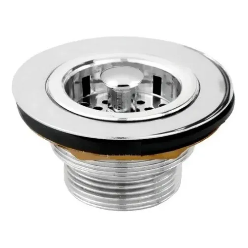Válvula De Pia Cozinha Americana Cr 3.1/2 Cod. 1623 Poly Acabamento Cromado Cor Prateado