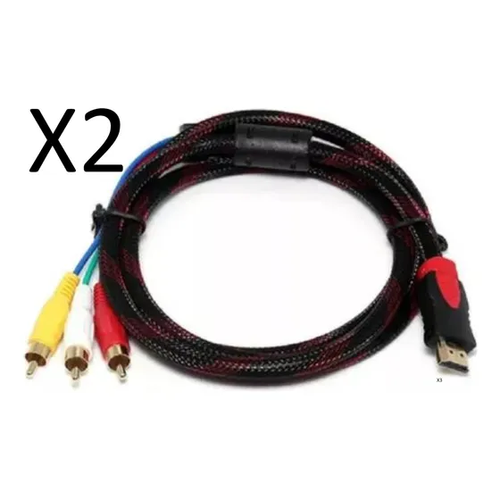 Cable Componente 1.5mt Hdmi Macho Convertidor Rca Macho