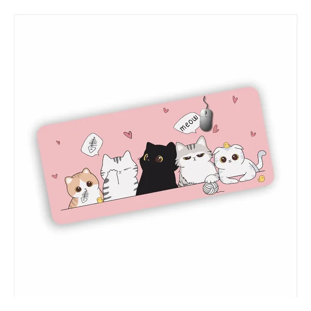 Mouse Pad Speed Gamer Gatos Cute Envío Gratis 