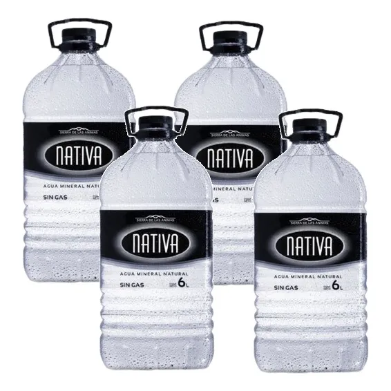 Agua Nativa Sin Gas Bidón 6 L Pack X 4