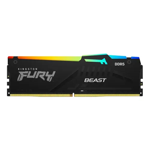 Memória Kingston Fury Beast Rgb 32gb 2x16gb Ddr5 6000mhz C30