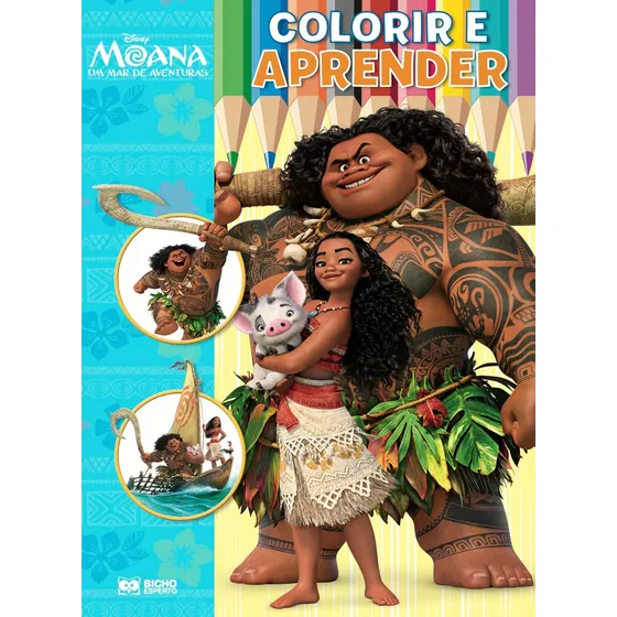 Colorir E Aprender - Princesas Disney - Moana