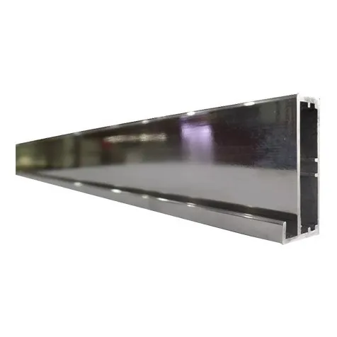 Perfil De Aluminio Para Puerta De Vidrio Brillante De 7mm