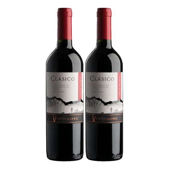 Vino Ventisquero Clasico Cabernet 750ml X 2 Unidades