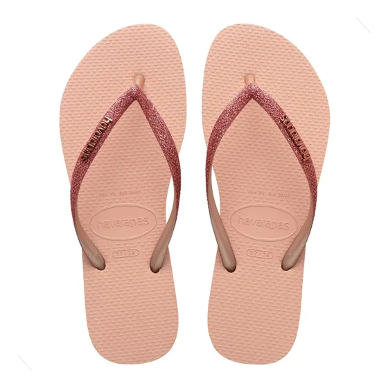 Havaianas Slim Glitter Ii Na Cor Rosa