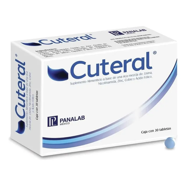 Cuteral Suplemento Alimenticio Lisina Nicotinamida 30 Tabs Momento de aplicación Día/Noche Tipo de piel Seca