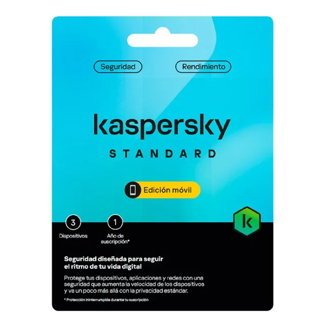Antivirus Kaspersky Standard, 1 Dispositivo, 1 Año