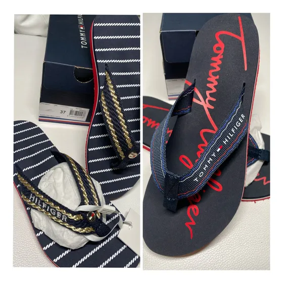 Sandalias Playeras Azul Tommy Hilfiger Mujer 2024