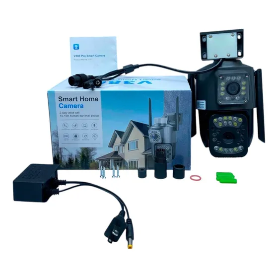 Camara Inalambrica Seguridad Doble Lente Ptz  Alarma Ip Wifi