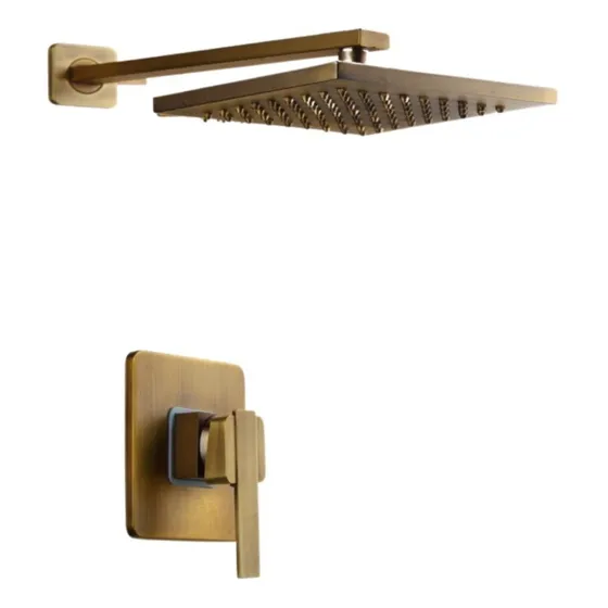 Llave Mezcladora Vintage Regadera Kit Latón Antiguo Bronce