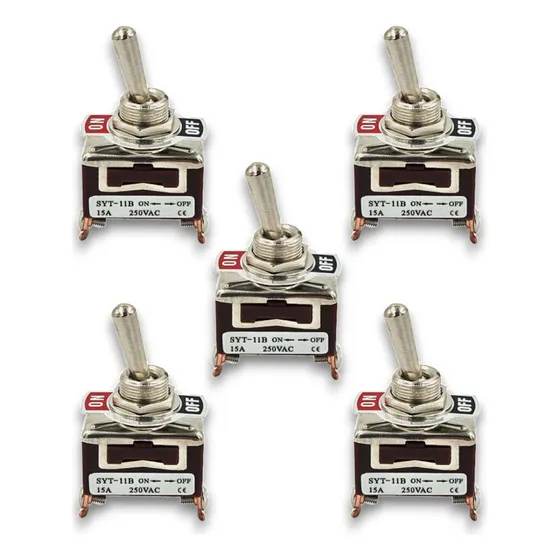 Switch Interruptor Cola De Rata 1 Paso 15a  (5 Pack)