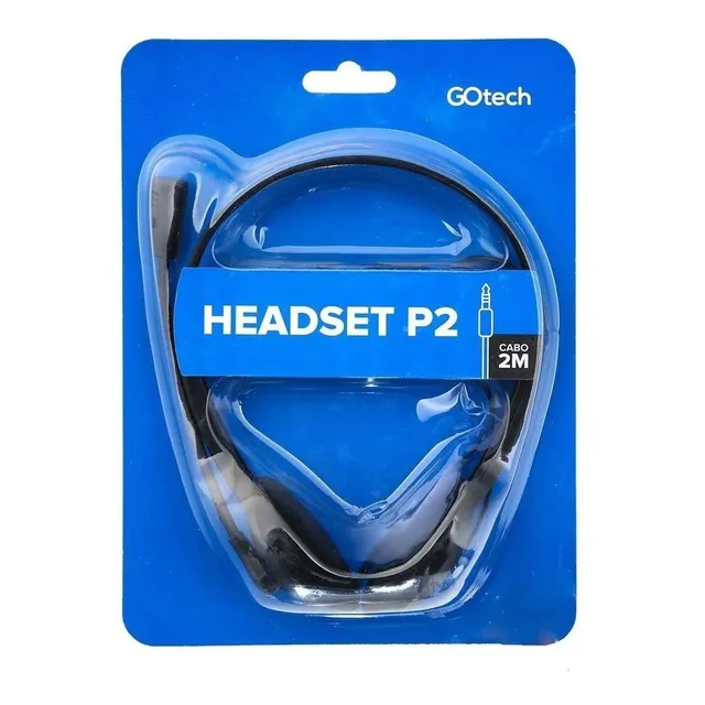 Fone Headset Gotech Com Microfone P2 + Placa Som Usb 7.1