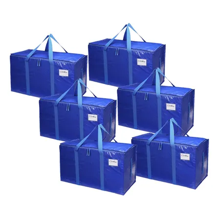 Pack6 Bolsas De Mudanza Y Almacenamiento Extra Grande 100lts