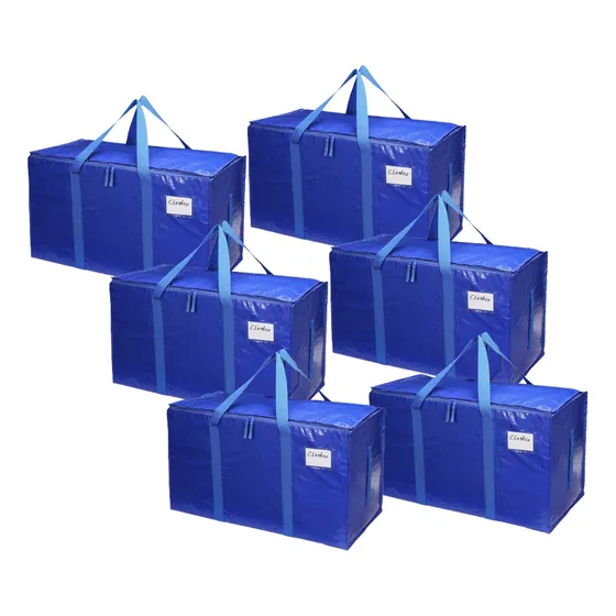 Pack6 Bolsas De Mudanza Y Almacenamiento Extra Grande 100lts