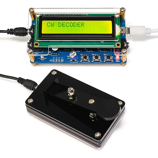 Decodificador De Código Morse Cw Mejorado Con Acabado, Estuc