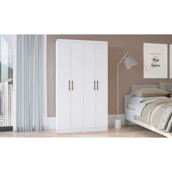  Ropero Armario Placard - Multiuso-  4 Puertas 10 Estantes