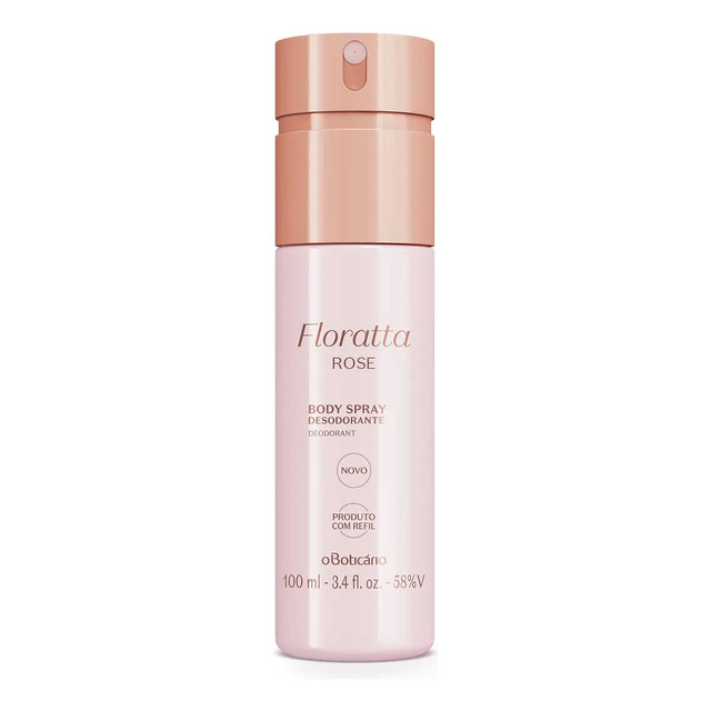 Desodorante Body Spray O Boticário Floratta Rose Feminino 100ml Floral Floral