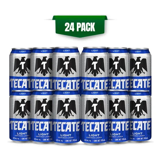 Cerveza Tecate Light 24 Latas De 355ml