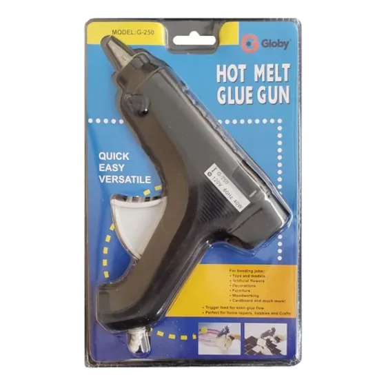 Pistola Silicona Grande Ref. G-250 Glue Gun Color Negro 110v